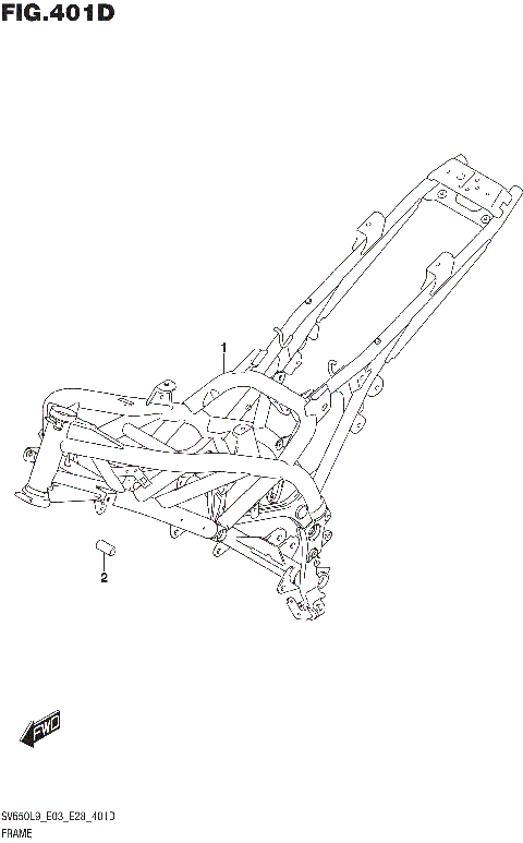 FRAME (SV650AL9 E33)