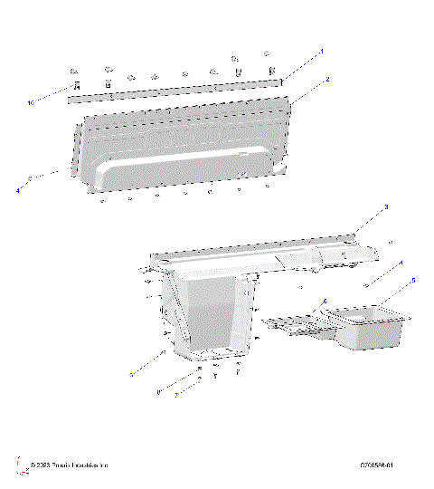 BODY, REAR CLOSEOFF - R23RRU99A9/AJ/AK/AX/B9/BJ/BK/BX (C700556-01)
