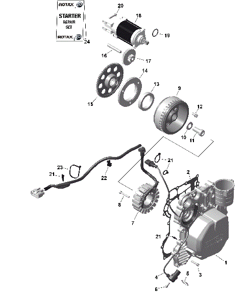 01- ROTAX - Magneto and Electric Starter