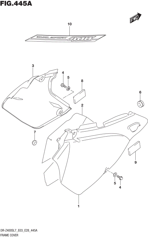 FRAME COVER (DR-Z400SL7 E03)