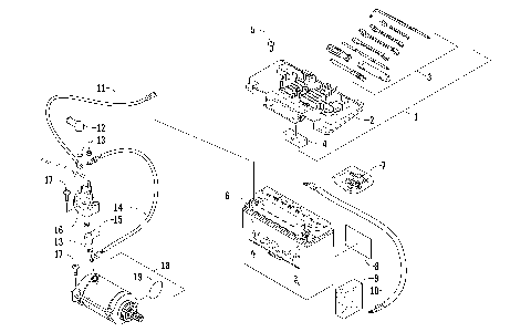 BATTERY AND STARTER ASSEMBLY [100485]
