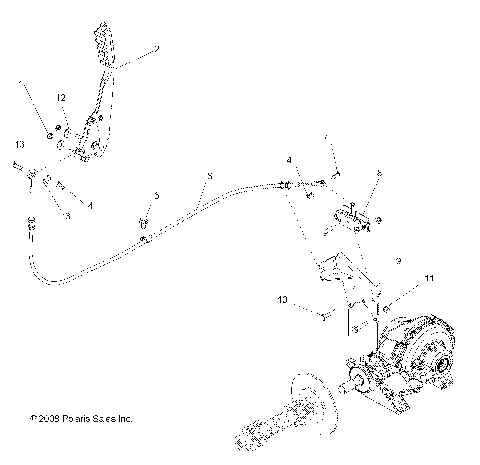 BRAKES, PARK BRAKE ASM. - R09RB50AF (49RGRBRAKEPARK095002X4)