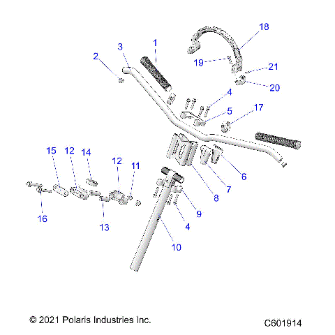 STEERING, UPPER and HANDLEBAR ASM. - S24TLS6RSL/6REL (C601914)