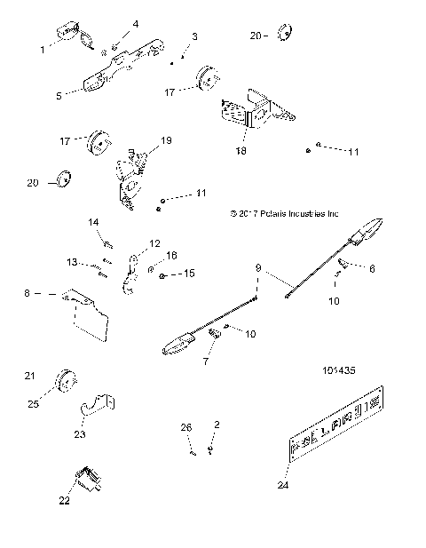 ELECTRICAL, TURN SIGNALS and LICENSE PLATE - A18SVS95FR [101435]