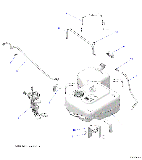 FUEL SYSTEM, FUEL TANK - R25RSF99AY/AL (C0704876-1)