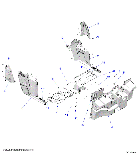 BODY, FLOOR and ROCKERS -   (C0705696-8)