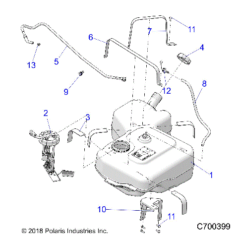 BODY, FUEL TANK - R22RRED4JA (C700399)