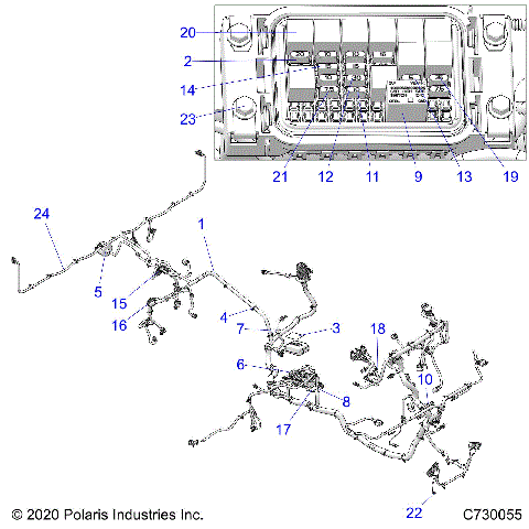 ELECTRICAL, WIRE HARNESS - R21RRS99CK/EK (C730055)