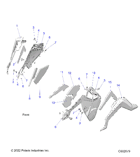 BODY, SIDE PANELS AND TRIM - S24TKP9FS (C602079)
