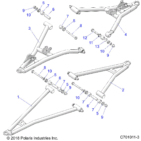 SUSPENSION, FRONT CONTROL ARMS - Z21ASE99F5/S99C5/E5 (C701011-3)