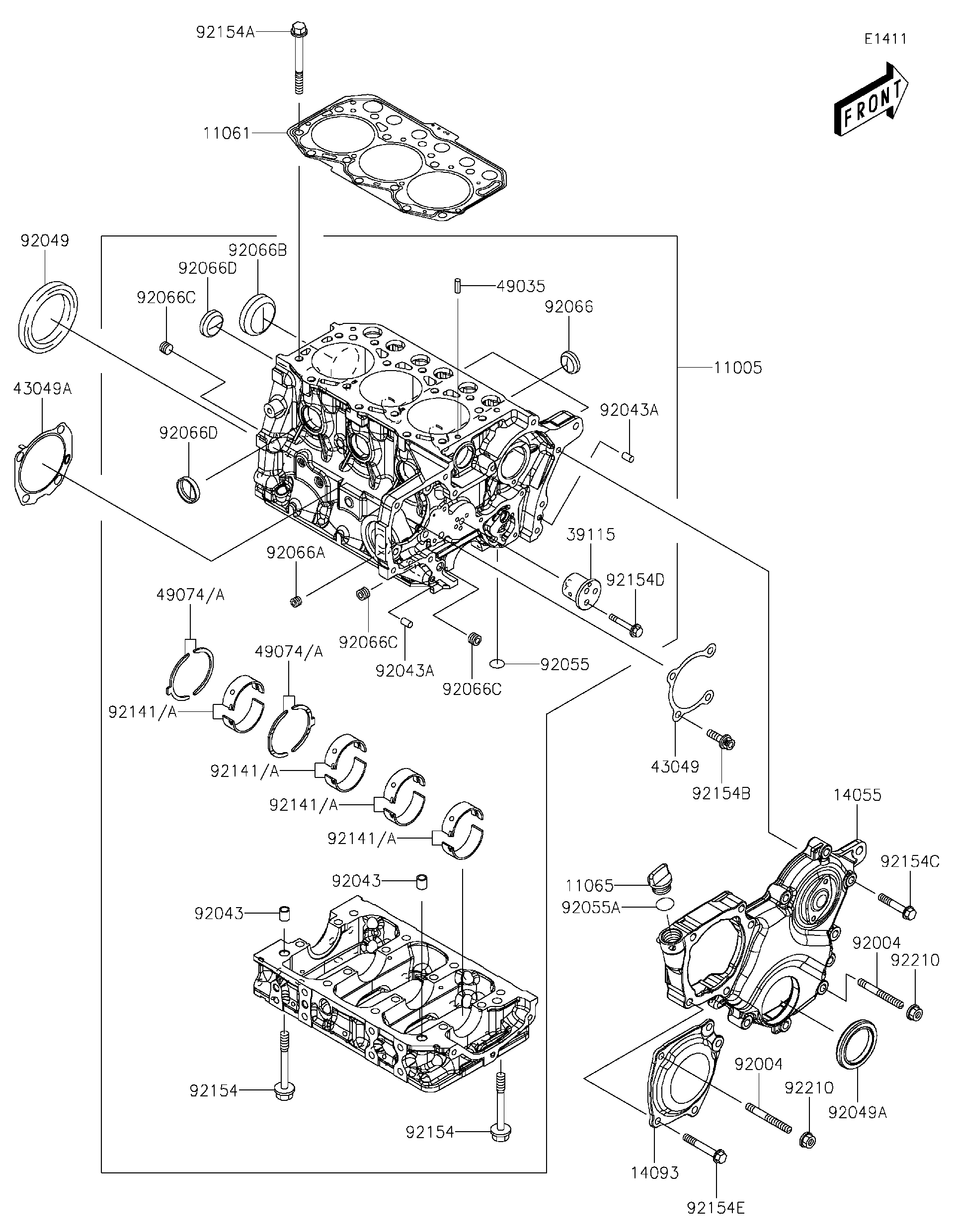 5463　カツK811＋K801 Amazon.com: L8 L813 Engine Overhaul Full Set 8LG2-10-271
