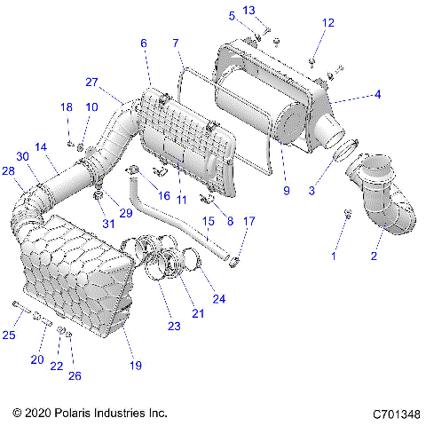 ENGINE, AIR INTAKE SYSTEM - Z23N4V99AL/BL/AR/BR (C701348)