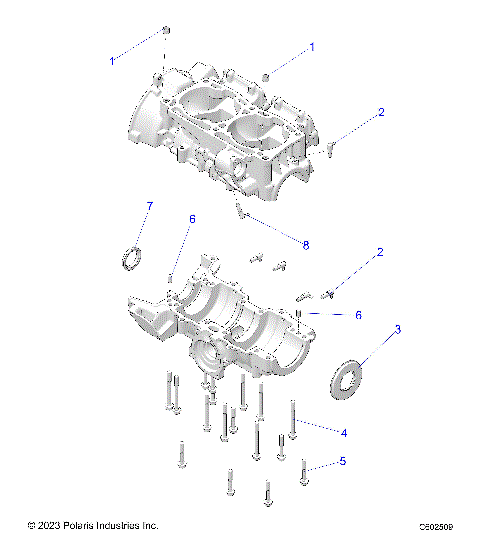 ENGINE, CRANKCASE - S24TLP8RS (C602509)