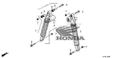 REAR SHOCK ABSORBER