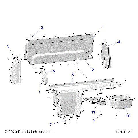 BODY, REAR CLOSEOFF, AND FENDERS - R21RRS99C9/CK/CP/F9/FP/PCW/E9/EK/EP (C701327)