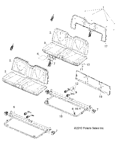 BODY, SEAT - R11WH50AG/AH/AR (49RGRSEAT11500CREW)