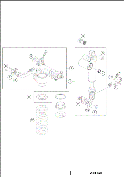 SHOCK ABSORBER DISASSEMBLED