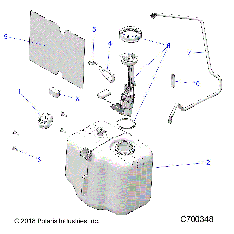 BODY, FUEL TANK ASM. - R21RM250A1 (C700348)