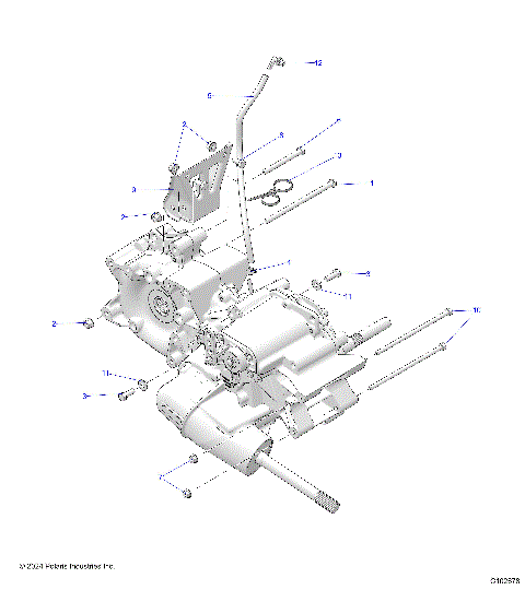 DRIVE TRAIN, MAIN GEARCASE MOUNTING - A25SEE57F1/C1/C2/E1/E2 (C102678)