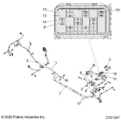 ELECTRICAL, WIRE HARNESS - Z21N4M99AG (C700345-4)