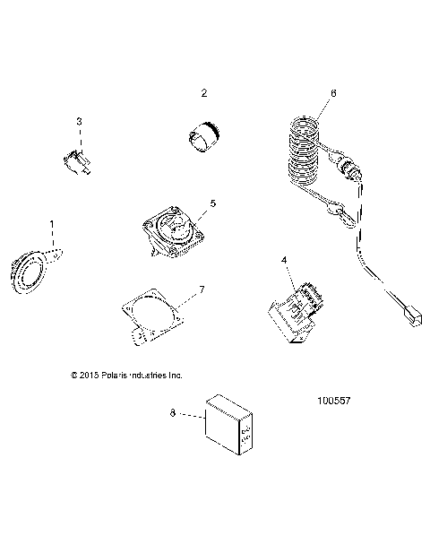ELECTRICAL, HORN and BATTERY SWITCH - A16SXS95CK (100557)