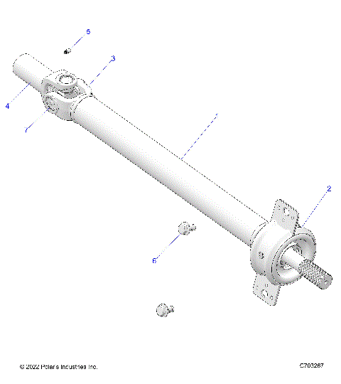 DRIVE TRAIN, PROP SHAFT,MID, BEARING - Z25R4P2KAE/BE (C703267)