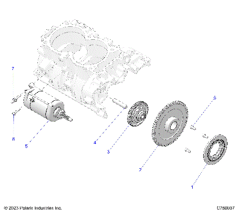 ENGINE, STARTER - G25GAB99 (C750037)