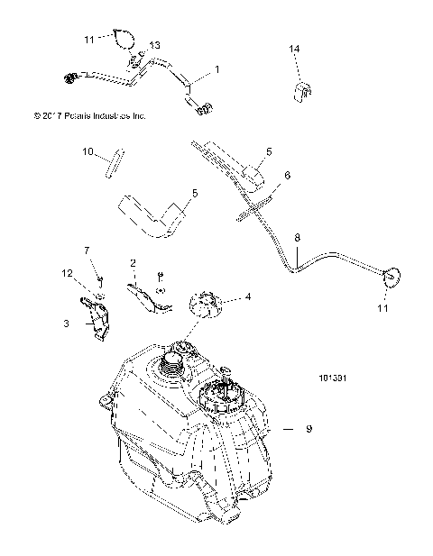 BODY, FUEL TANK ASM. - A19SWS57P1/P2 (101391)