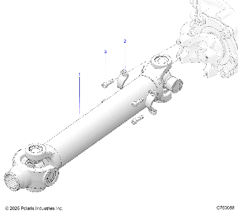 DRIVE TRAIN, PROP SHAFT, REAR - Z26RRE2KAL (C760088)