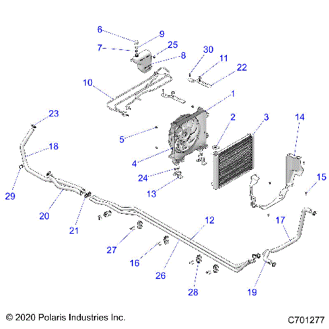 ENGINE, COOLING SYSTEM - R25RSF99AY/AL (C701277)