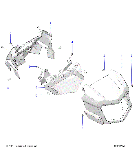 BODY, HEADLIGHT POD - A24SLZ95AH (C0211559)