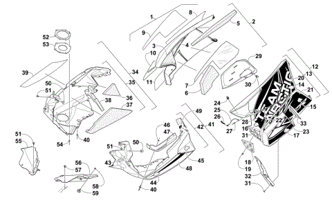 SKID PLATE AND SIDE PANEL ASSEMBLY