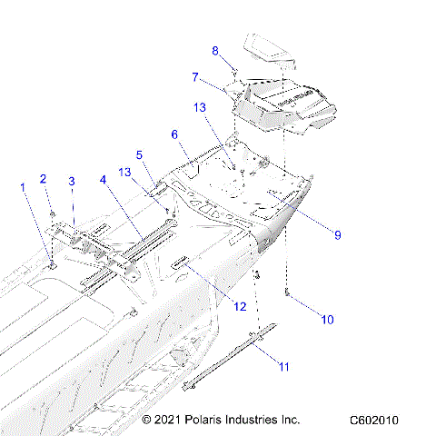 CHASSIS, REAR, MISC. COVERS AND SNOWFLAP - S23TLG8RS/8RE (C602010)