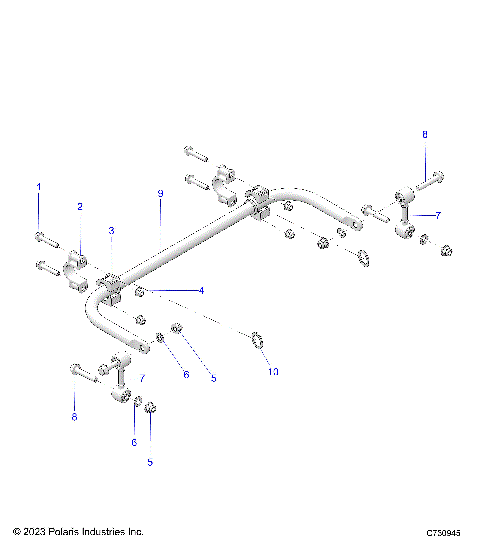 SUSPENSION, REAR STABILIZER BAR - R25X6W1RB9/BD/BM (C730945)