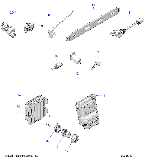 ELECTRICAL, SWITCHES, SENSORS, ECU and CONTROL MODULES - A26SXR95AG (C0211712)