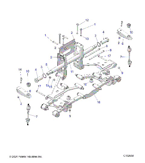 SUSPENSION, TORSION BAR - A25SKE57C1/CK/E1/EK (C102638)