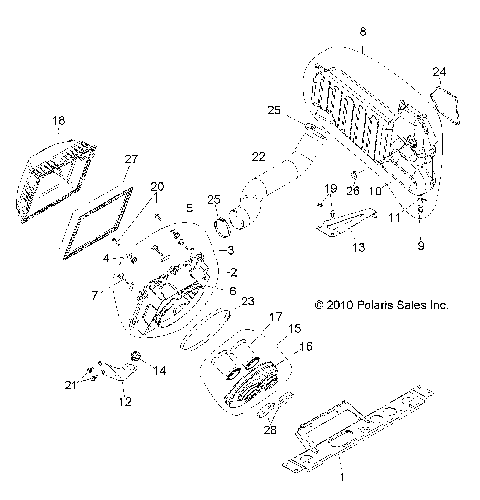 ENGINE, AIR INTAKE SYSTEM - R11JH87AA/AD (49RGRAIRBOX11RZR875)