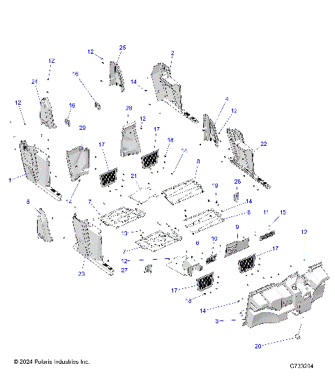 BODY, FLOOR AND ROCKERS - R24M4U57Z4/B4/Z9/B9 (C730926)