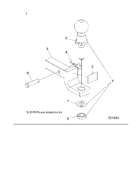 CHASSIS, HITCH - A24SGS95CT/S95FT/ET (701645)