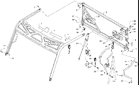 ROPS AND SEAT BELT ASSEMBLY [303181]