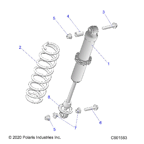 SUSPENSION, SHOCK, IFS (7045984) - S24TLS6RSL/6REL (C601583)
