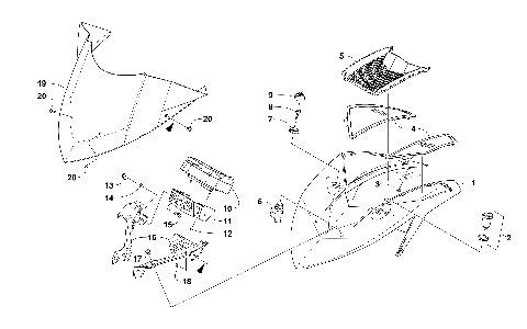 WINDSHIELD AND INSTRUMENTS ASSEMBLIES [103427]