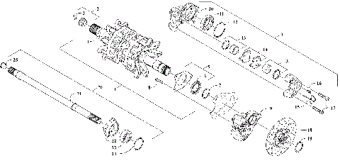 DRIVE TRAIN SHAFTS AND BRAKE ASSEMBLIES [109499]