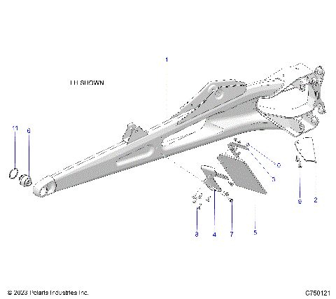 SUSPENSION, REAR TRAILING ARMS - Z25RPP2KAE/BE (C750121)
