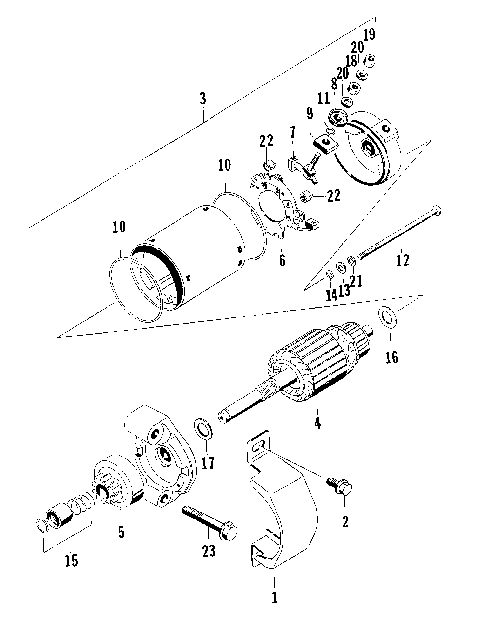 STARTING MOTOR ASSEMBLY [74905]