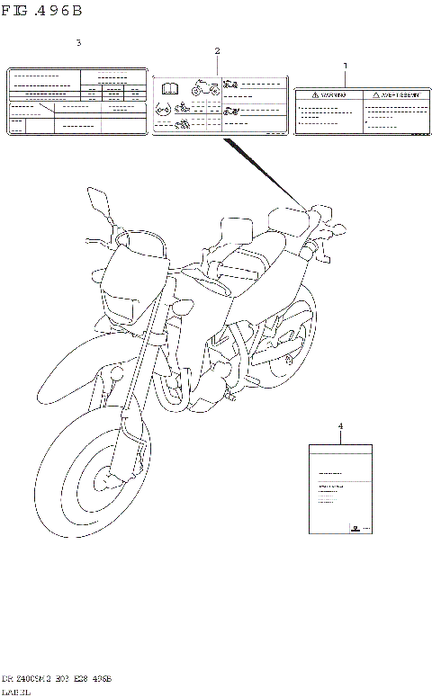 LABEL (DR-Z400S:E28)