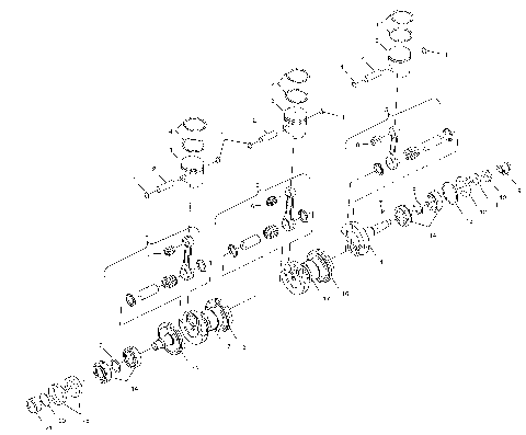 CRANKSHAFT and PISTON - W025199D/W025199I (4971327132C07)