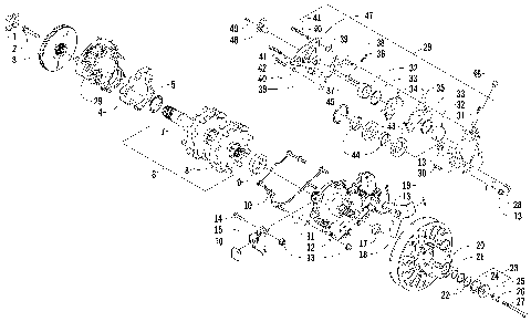 DRIVE TRAIN SHAFT AND BRAKE ASSEMBLIES [99316]