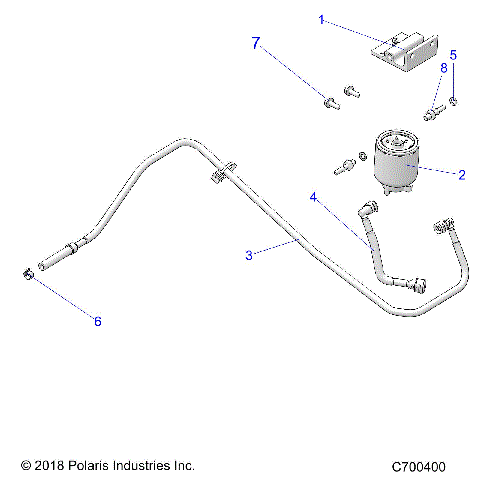 FUEL SYSTEM, FILTER AND LINES - R25RRED4JA (C700400)