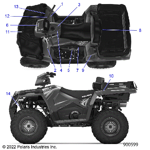 BODY, DECALS, GENERAL - A23SWE57F1/S57C1/C2/E1/E2 (900599)